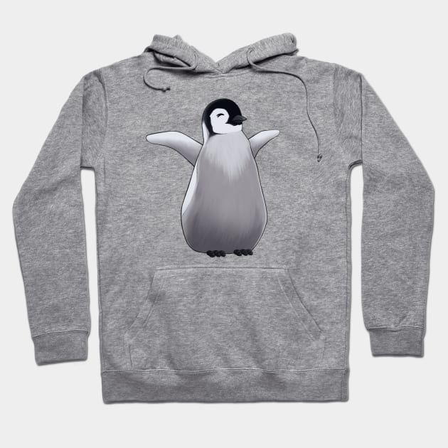 Happy Penguin Hoodie by Art_of_Rob